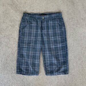 Calvin Klein Blue Plaid 100% Cotton Shorts